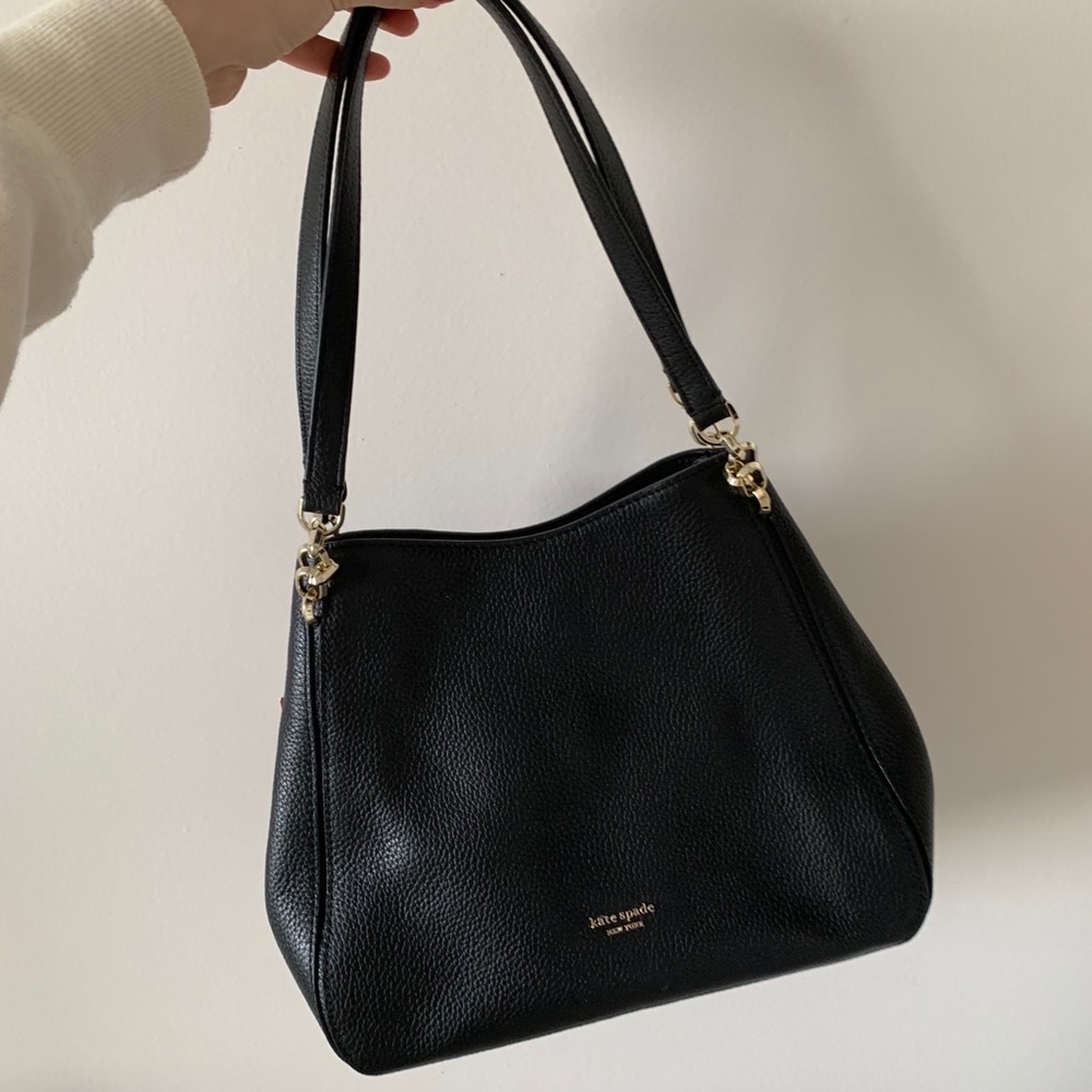 NWT Kate Spade Hailey Medium Shoulder Black Bag